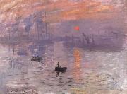 Claude Monet Impression Sunrise.Le Have oil painting reproduction